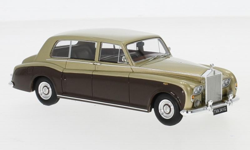 1968 Rolls-Royce Phantom VI EWB Dorado/Marrón 1:43 NEO Scale Models 45341