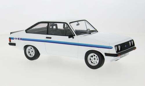 1977 Ford Escort MK II RS 2000 Blanco Decorado 1:18 MC Group 18439