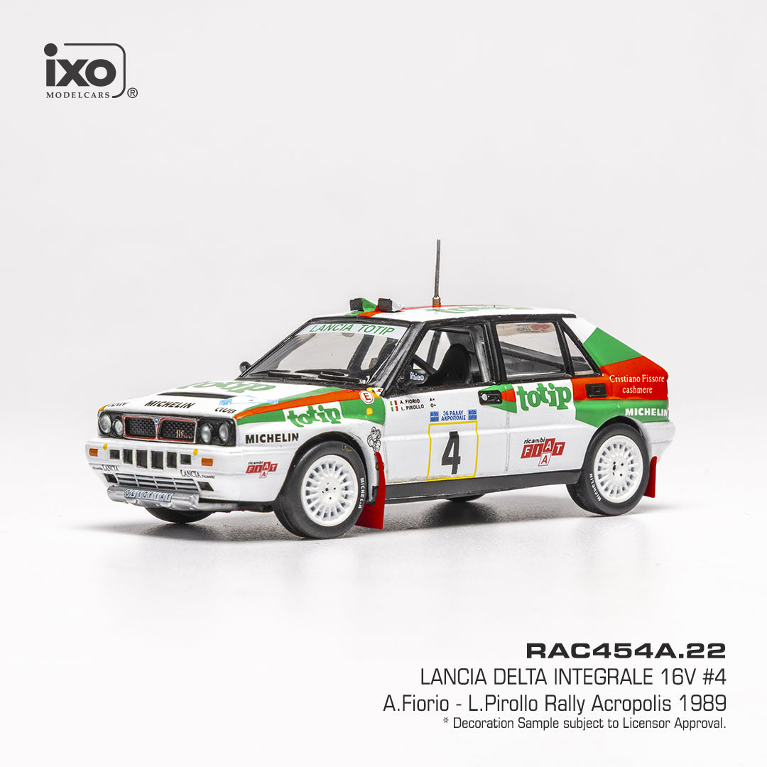 1989 Lancia Delta Integrale 16V Nº4 A.Fiorio/L.Pirollo Rally Acropolis 1:43 IXO Models RAC454A.22