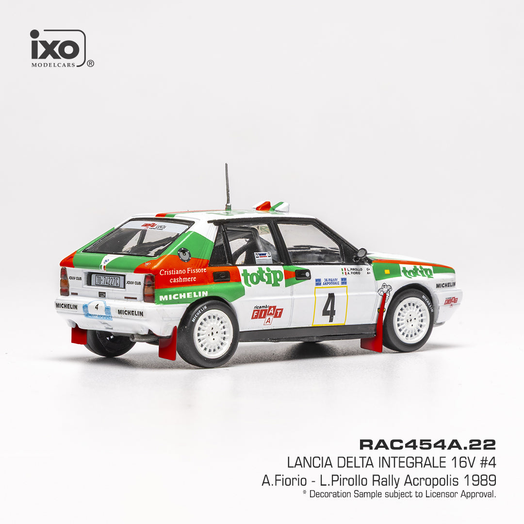 1989 Lancia Delta Integrale 16V Nº4 A.Fiorio/L.Pirollo Rally Acropolis 1:43 IXO Models RAC454A.22