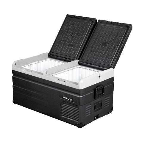 NEVERA PORTATIL CON COMPRESOR LG 107 LITROS DOBLE ZONA MUVIP