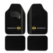 Set Completo 4 Piezas Alfombras Momo Universales Negro/Blanco