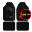 Set Completo 4 Piezas Alfombras Momo Universales Negro/Blanco