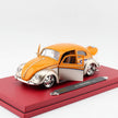 1951 Volkswagen VW Beetle Hard Top Custom Plata/Naranja Metalizado 1:18 Maisto Premiere 31018