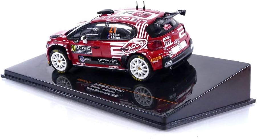 2023 Citroen C3 Rally2 Nº21 Rossel/Dunand Rally Monte Carlo 1:43 IXO Models RAM887.22