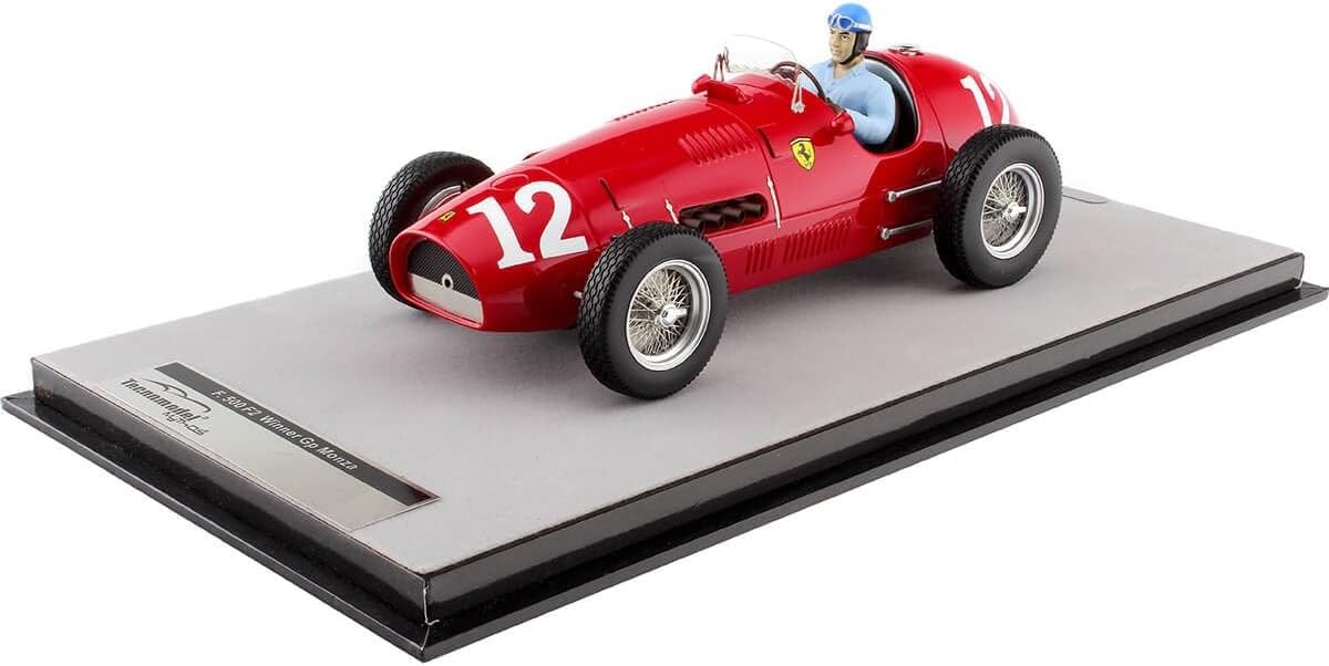 1952 Ferrari 500 F2 Nº12 Alberto Ascari Ganador GP F1 Monza y Campeón del Mundo 1:18 Tecnomodel TM18-66A
