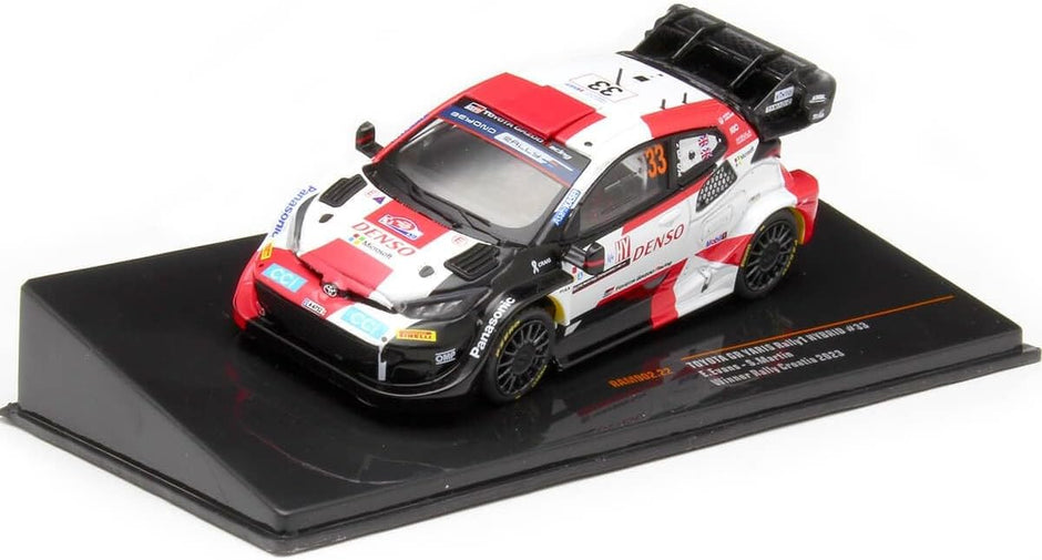 2023 Toyota GR Yaris Rally1 Hybrid Nº33 Evans/Martin Ganador Rally Croacia 1:43 IXO Models RAM902.22