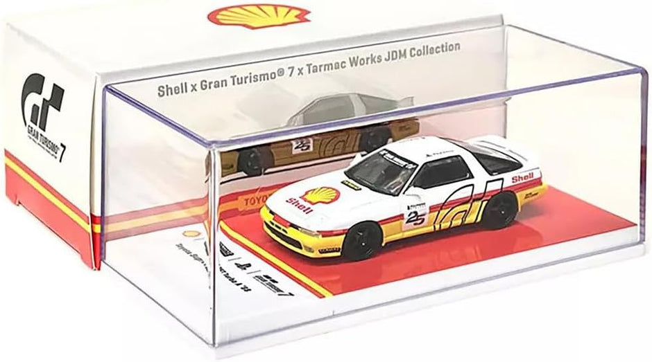 1988 Toyota Supra 3.0 GT Turbo A Play Station Blanco/Amarillo/Rojo 164 Tarmac T64-064-SS22
