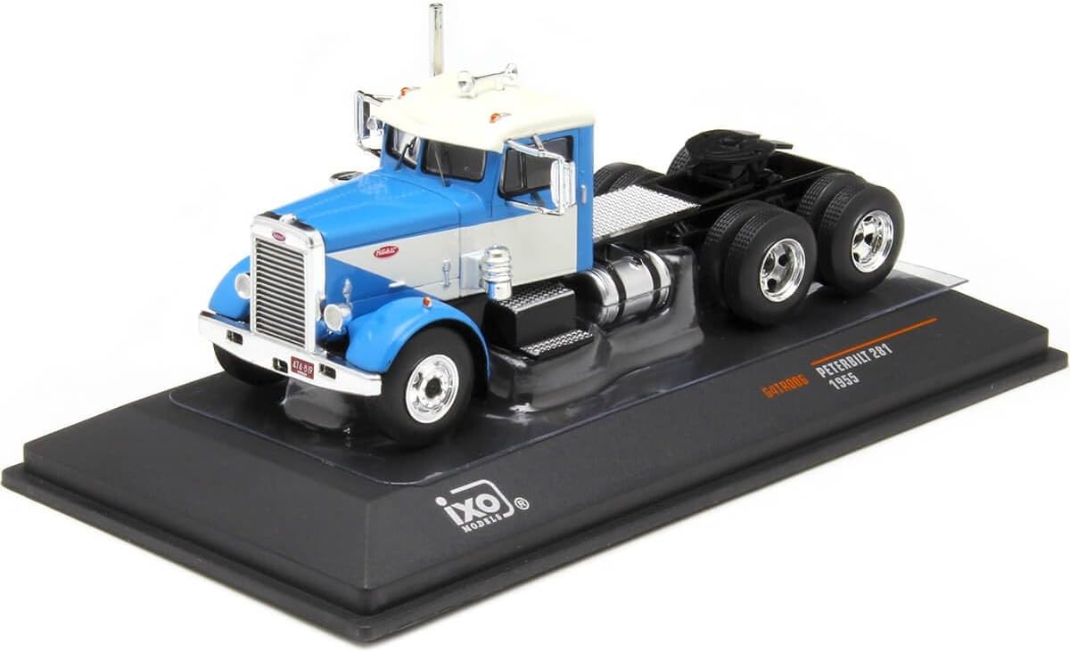 1955 Cabeza Tractora Peterbilt 281 Azul/Blanco 164 IXO Models 64TR006