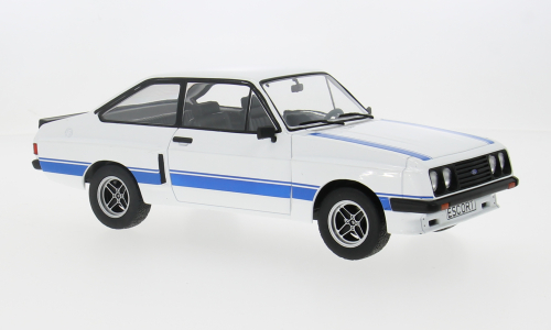 1977 Ford Escort MK II RS 2000 X-Pack Blanco Decorado 1:18 MC Group 18350