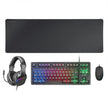 PACK GAMING TECLADO H-MECH | RATON RGB | AURICULARES | ALFOMBRILLA | NEGRO