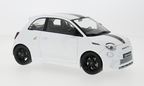 2024 Fiat 500e Abarth Blanco Decorado 1:18 MC Group 18497