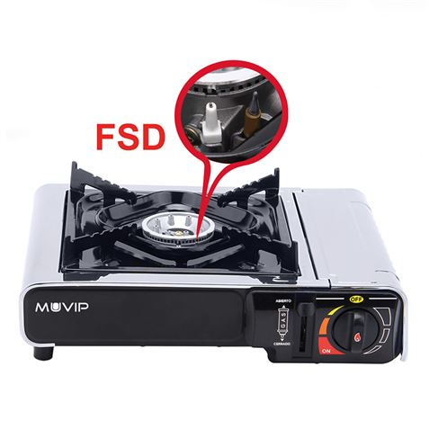 COCINA DE GAS PORTATIL BOMBONA CON FSD MUVIP