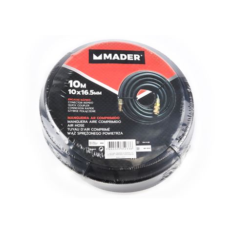 MANGUERA NEGRA RIGIDA 10 METROS AIRE COMPRIMIDO MADER