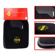 Set Completo 4 Piezas Alfombras Momo Universales Negro/Amarillo
