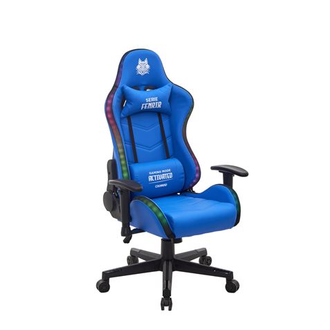 SILLA GAMING RGB SERIE FENRIR AZUL CROMAD