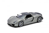 2013 Porsche 918 Spyder Cabrio Gris 1:18 Welly 18051