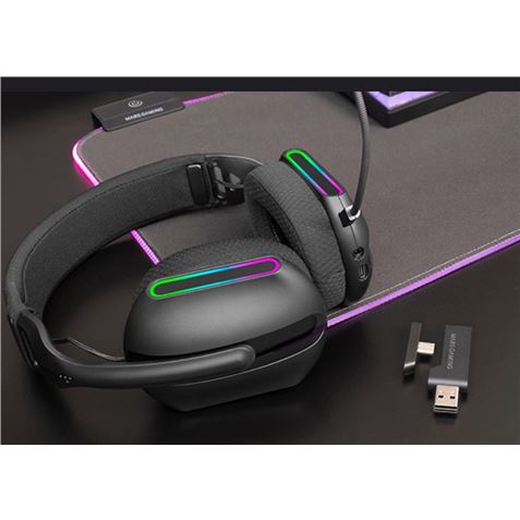 AURICULARES BLUETOOTH 5.3 GAMING ARGB 7.1 MHWPRO MARS GAMING