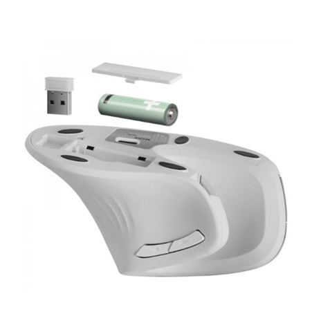 RATON GAMING ERGONOMICO INALAMBRICO MMW-ERGOPROW 3200DPI BLANCO MARS GAMING