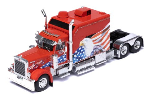 2002 Cabeza Tractora Peterbilt 379 Custom Rojo Decorado 164 IXO Models 64TR016A