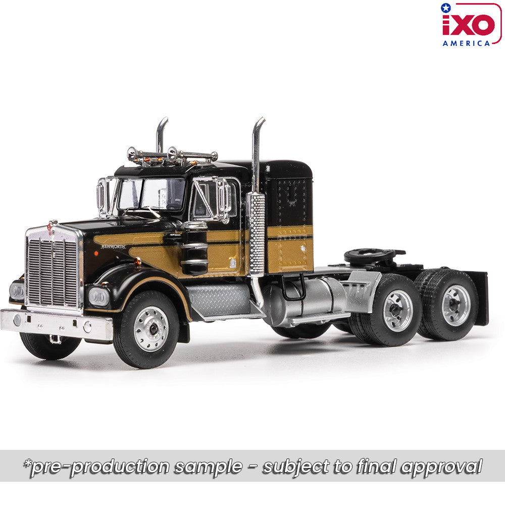 1970 Cabeza Tractora Kenworth W925 Negro/Oro 164 IXO Models 64TR020A