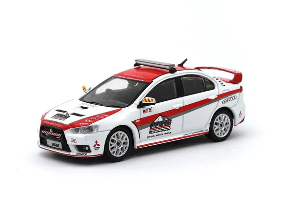 2007 Mitsubishi Lancer Evolution X Pikes Peak Safety Car Blanco/Rojo 164 Tarmac T64-004PP