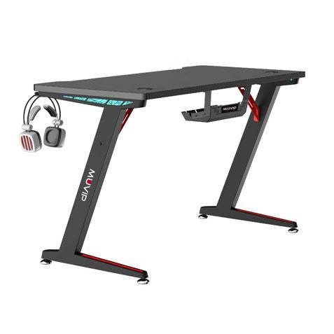 MESA GAMING PRO300 FIBRA CARBONO LUZ RGB MUVIP