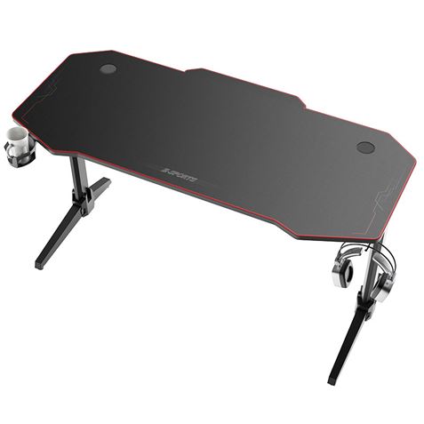 MESA GAMING PRO800 XL FIBRA CARBONO | LUZ RGB | ALFOMBRILLA 140CM MUVIP
