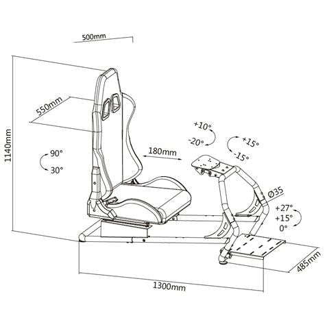 SIMULATOR COCKPIT SEAT R2 CROMAD