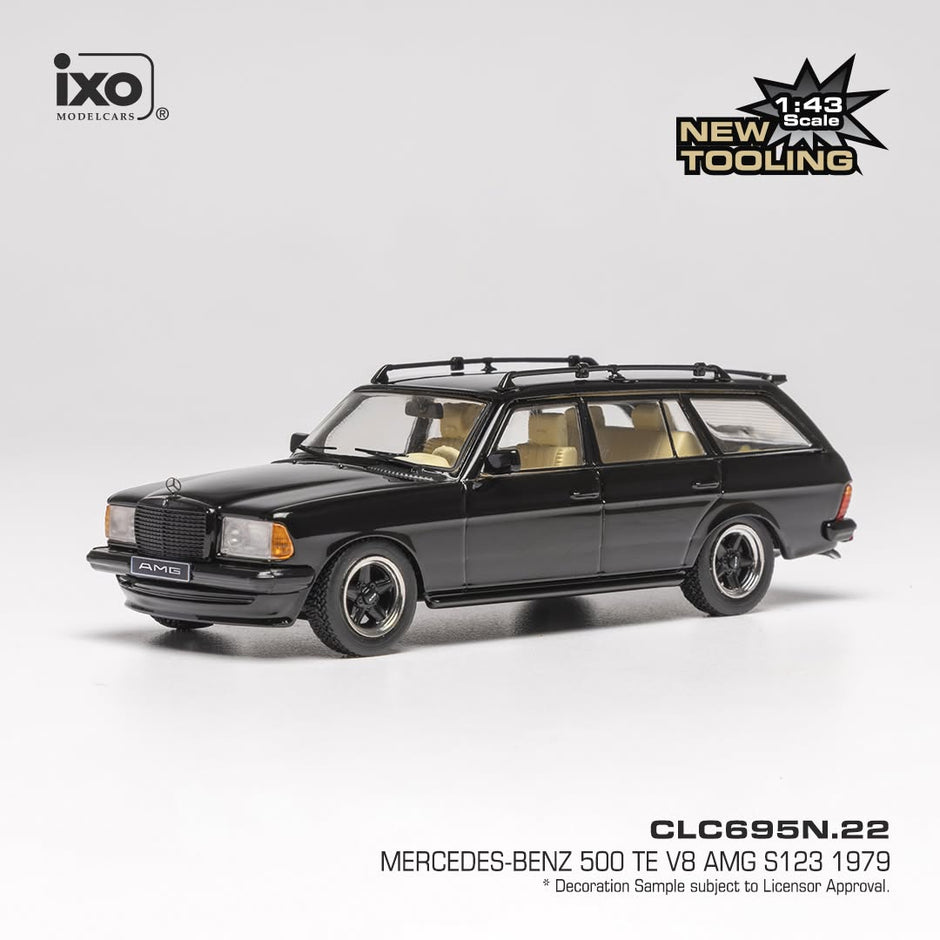 1979 Mercedes 500 TE V8 AMG (S123) Negro 1:43 IXO Models CLC695N.22