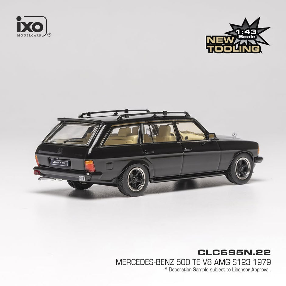 1979 Mercedes 500 TE V8 AMG (S123) Negro 1:43 IXO Models CLC695N.22