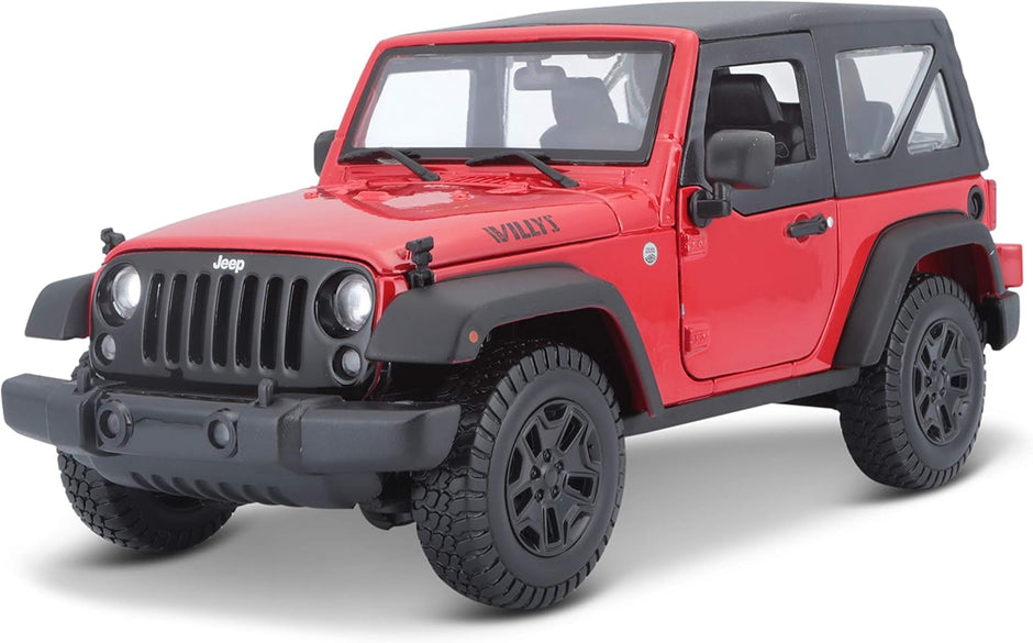 2014 Jeep Wrangler 3.6L Rojo-Negro 1:18 Maisto 31676