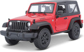 2014 Jeep Wrangler 3.6L Rojo-Negro 1:18 Maisto 31676