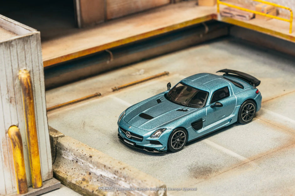 2013 Mercedes-Benz SLS AMG Coupé Black Series Azul Mate 164 Tarmac T64G-027-MB