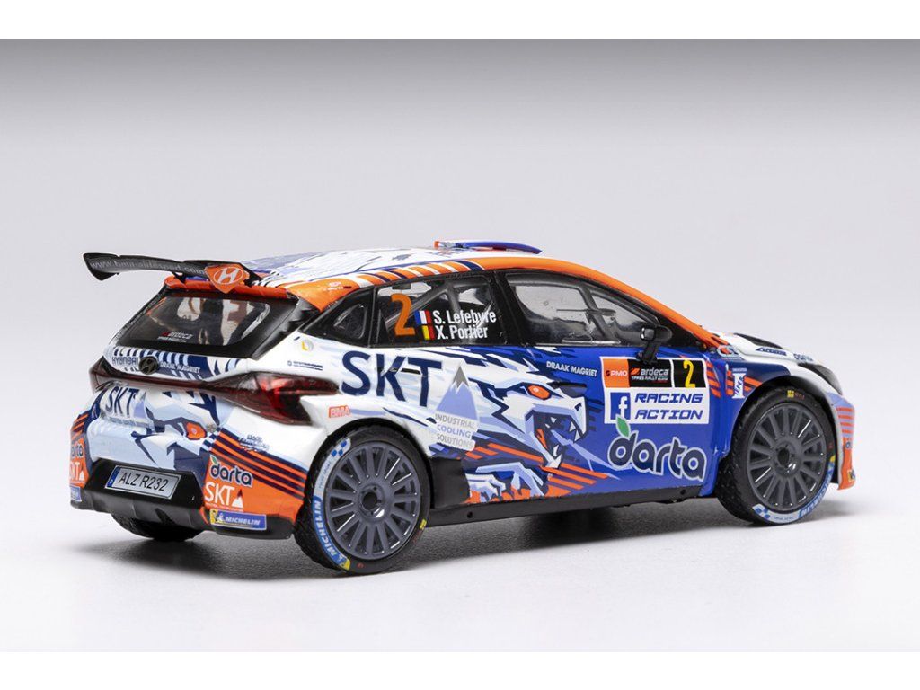 2024 Hyundai i20 N Rally2 Rally WM Nº2 S.Lefebvre/X.Portier Rally Ypres 1:43 IXO Models RAM948.22