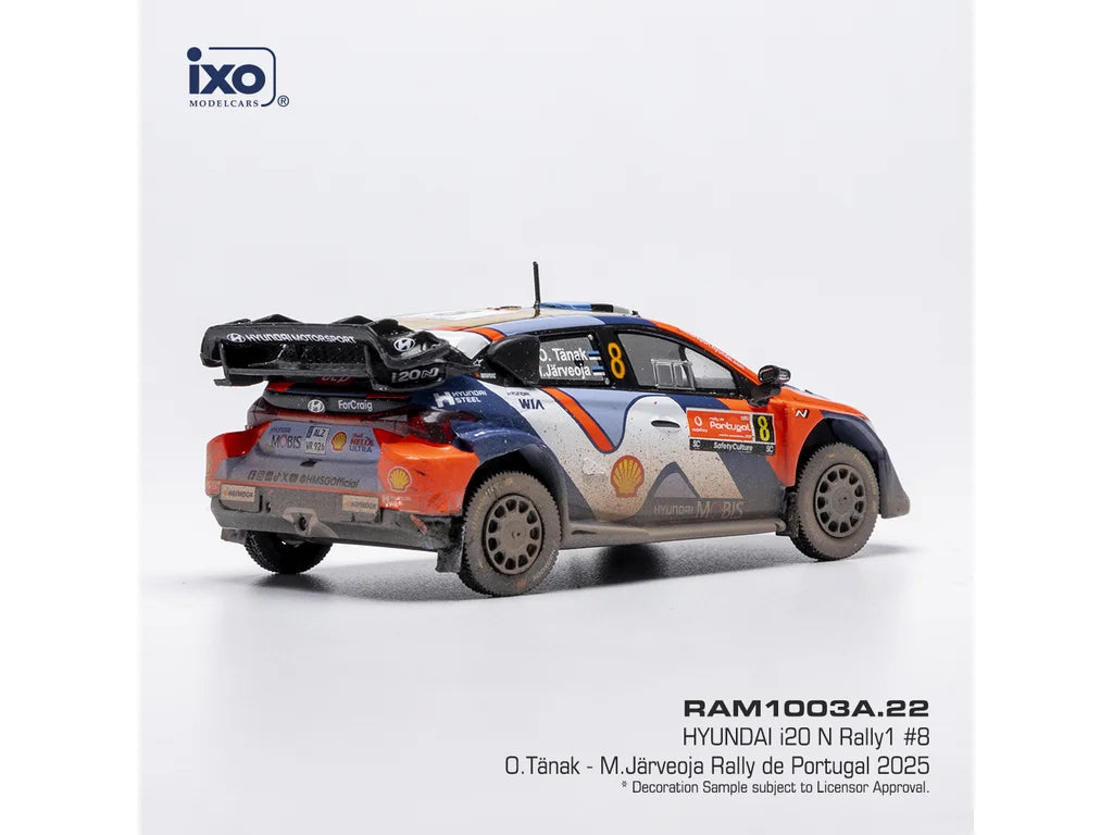 2025 Hyundai i20 N Rally1 Nº8 O.Tanak/M.Jarveoja Rally de Portugal WRC 1:43 IXO Models RAM1003A.22