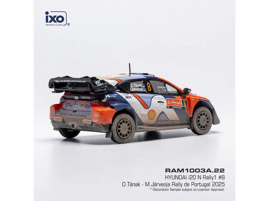 2025 Hyundai i20 N Rally1 Nº8 O.Tanak/M.Jarveoja Rally de Portugal WRC 1:43 IXO Models RAM1003A.22