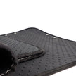 Set Completo 4 Piezas Alfombras Momo Universales Negro/Blanco