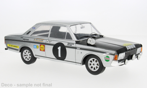 1969 Ford 20M RS (P7b) Nº1 R.Hillyar/J.Aird Rally Safari de África Oriental 1:18 MC Group 18486R