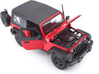 2014 Jeep Wrangler 3.6L Rojo-Negro 1:18 Maisto 31676