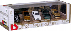 Set 5 Modelos Vintage Collection Mustang LX + Mustang GT + Camaro + Pontiac GTO + Datsun 250 ZX 164 Bburago 18-59150