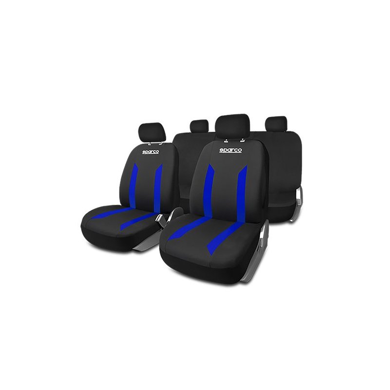 Juego De Fundas Sabbia Sparco Negro/Azul CS6