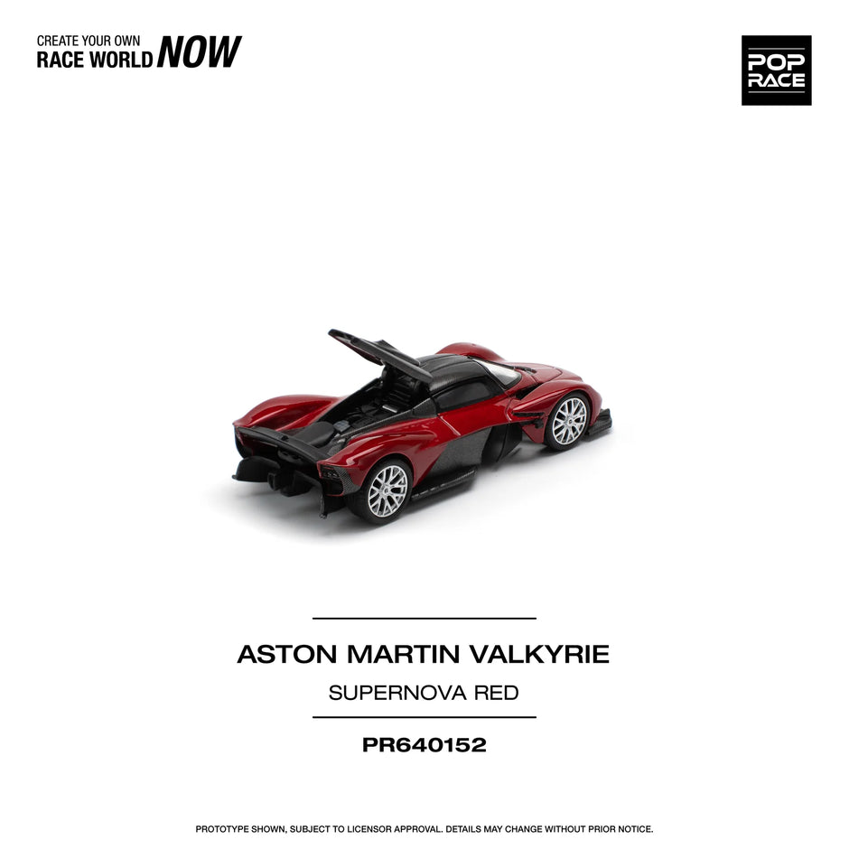 2022 Aston Martin Valkyrie Rojo Supernova 164 Pop Race PR640152