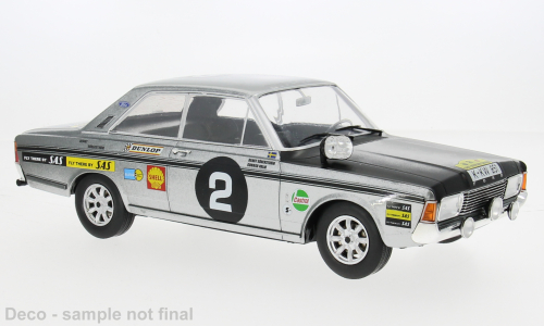 1969 Ford 20M RS (P7b) Nº2 B.Söderström/G.Palm Rally Safari de África Oriental 1:18 MC Group 18487R