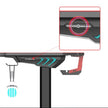 MESA GAMING PRO800 XL FIBRA CARBONO | LUZ RGB | ALFOMBRILLA 140CM MUVIP