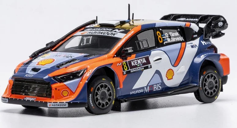 2025 Hyundai i20 N Rally1 Nº1 T.Neuville/M.Wydaeghe Rally de Kenia WRC 1:43 IXO Models RAM996B.22