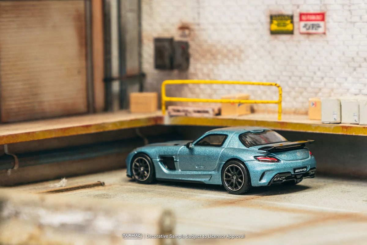 2013 Mercedes-Benz SLS AMG Coupé Black Series Azul Mate 164 Tarmac T64G-027-MB