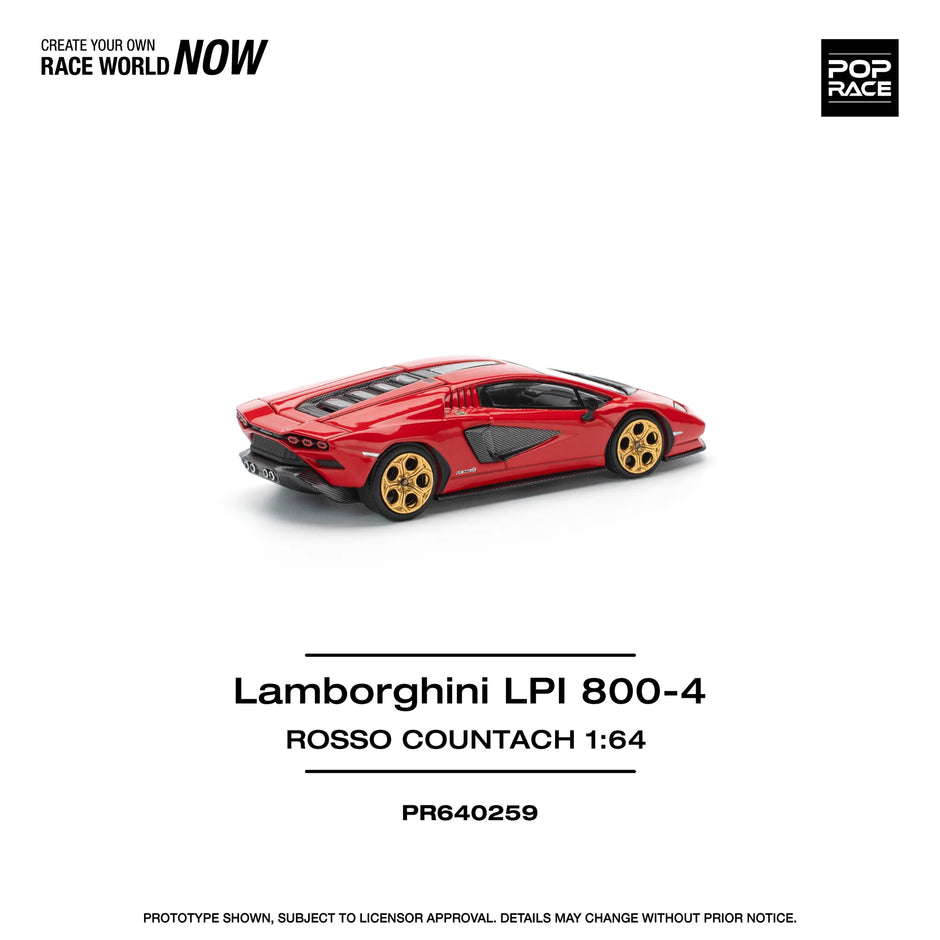 2021 Lamborghini Countach LPI-800 Rojo 164 Pop Race PR640259
