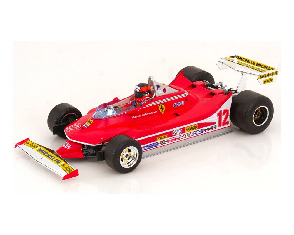 1979 Ferrari 312T4 Scuderia SpA SEFAC Nº12 Gilles Villeneuve Ganador GP F1 Sudáfrica 1:18 Bburago 16814
