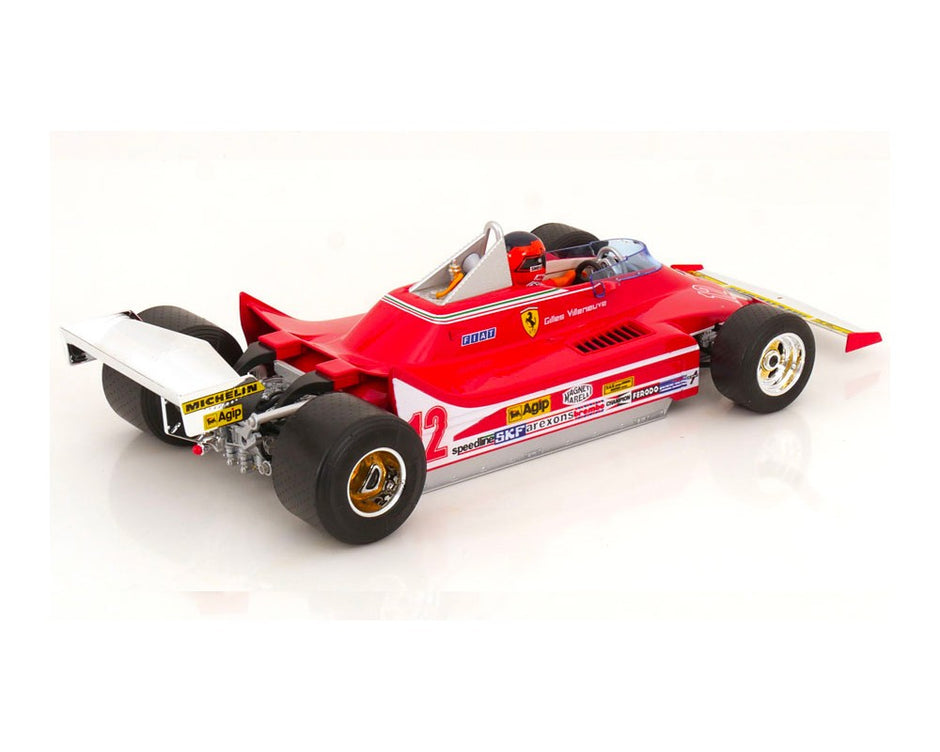 1979 Ferrari 312T4 Scuderia SpA SEFAC Nº12 Gilles Villeneuve Ganador GP F1 Sudáfrica 1:18 Bburago 16814